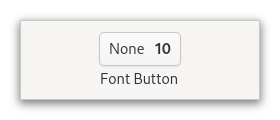 An example GtkFontButton